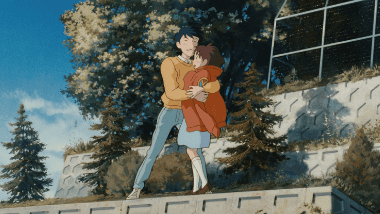 Seiji hugging Shizuku