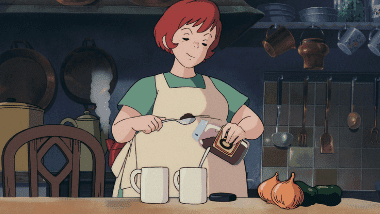 Osono preparing tea