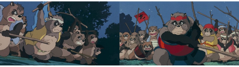 The tanuki of Tama fighting a decisive battle for territory
