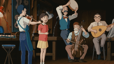 An impromptu session at Chikyuya with Shizuku singing to Seiji's accompaniment