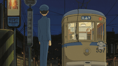 Umi and Shun confessing their feelings for each other, reluctant to part