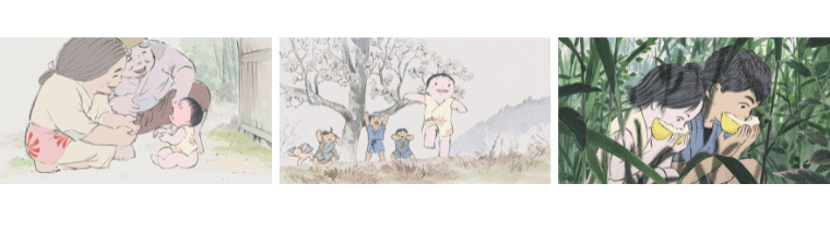 Princess Kaguya Playing With Local Children