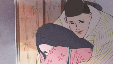 The Emperor Forcefully Embracing Princess Kaguya