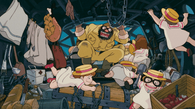 The Mamma Aiuto boss in a frenzy with the schoolgirl hostages.
