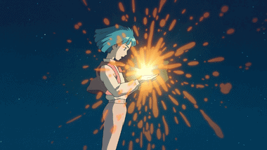On a night of falling stars, a young Howl offers his heart and makes a contract with Calcifer