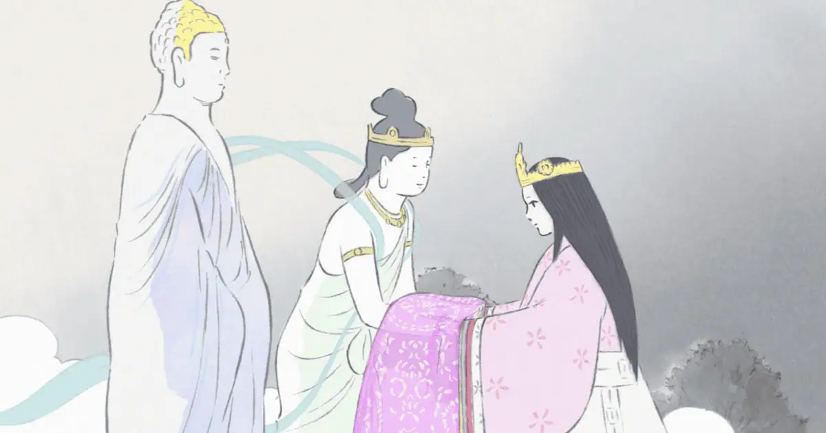 The Moon King And Female Attendant From The Tale Of The Princess Kaguya