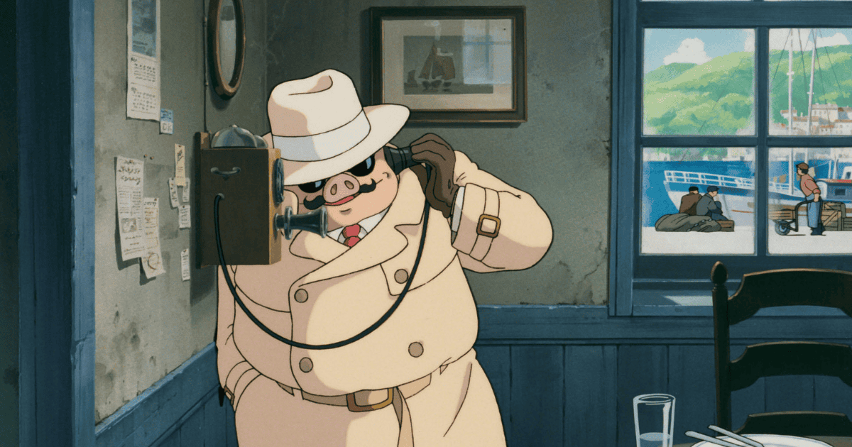 Porco Rosso, a character from Porco Rosso